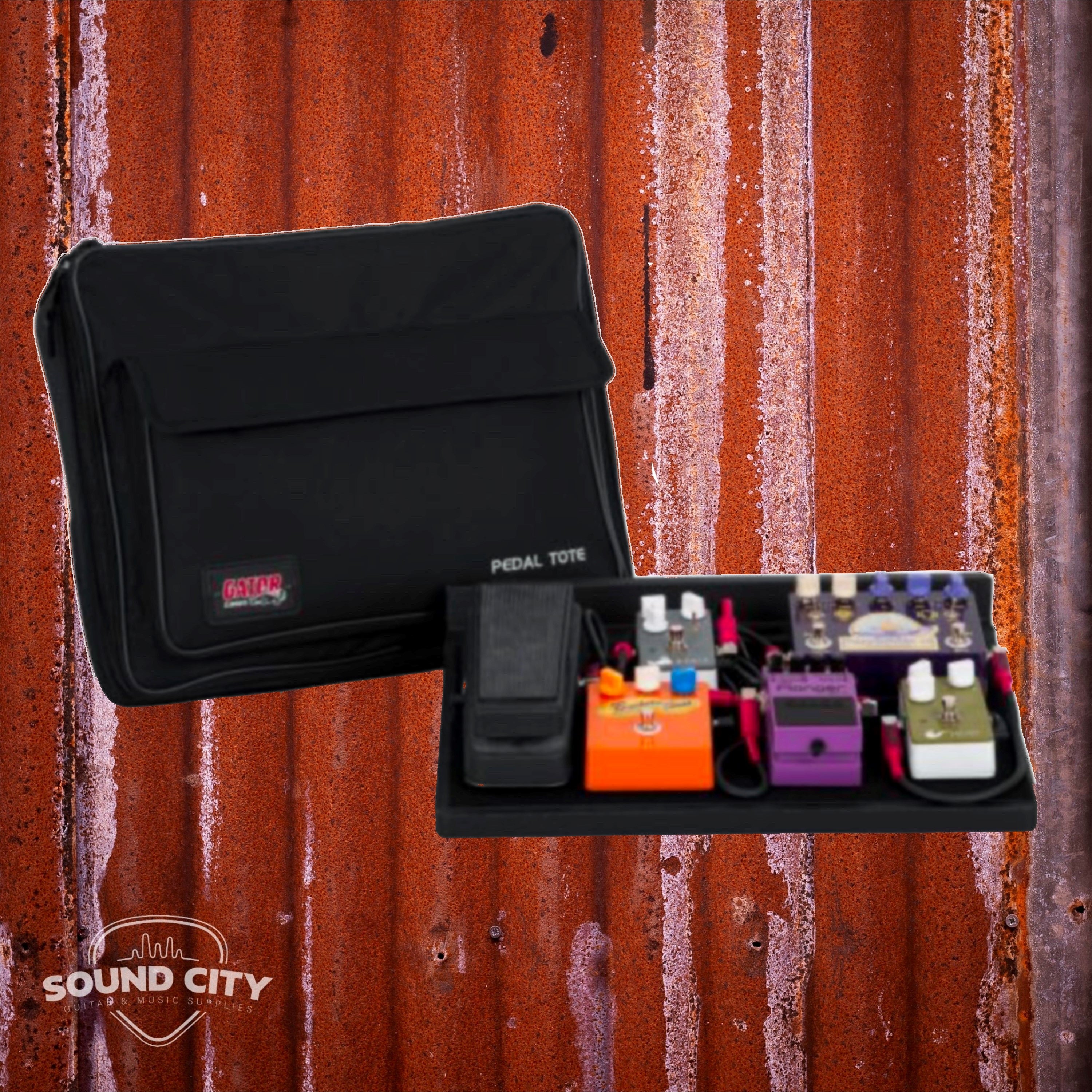 Gator Cases GPT-Black Pedalboard + voeding