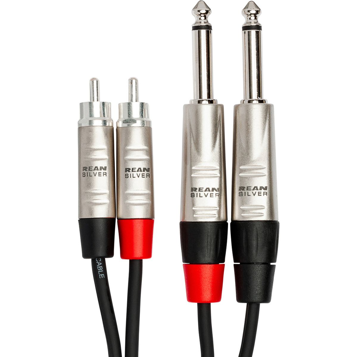 Hosa HPR-003x2 Pro St.int.con Dual Rean 1/4IN TS To RCA 3FT