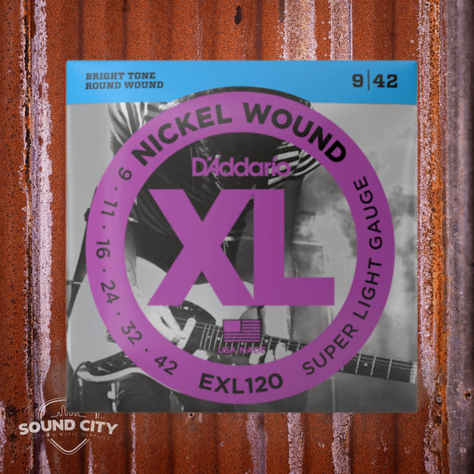 D'Addario EXL120 09-42 Super Light, XL Nickel Elektrische Gitaarsnaren