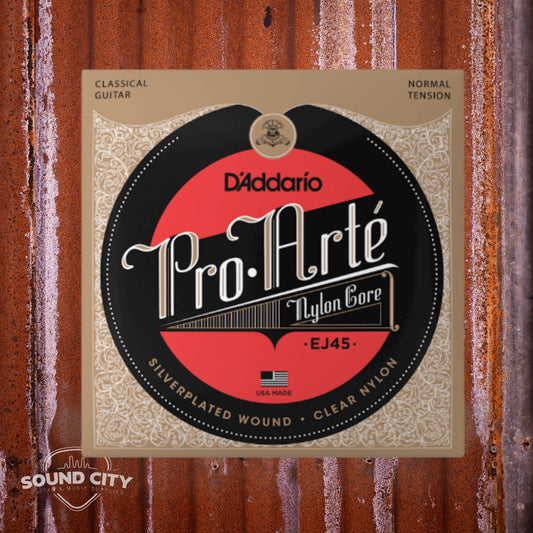 D'Addario EJ45 Normal Tension, Pro-Arté Nylon Klassieke Gitaarsnaren