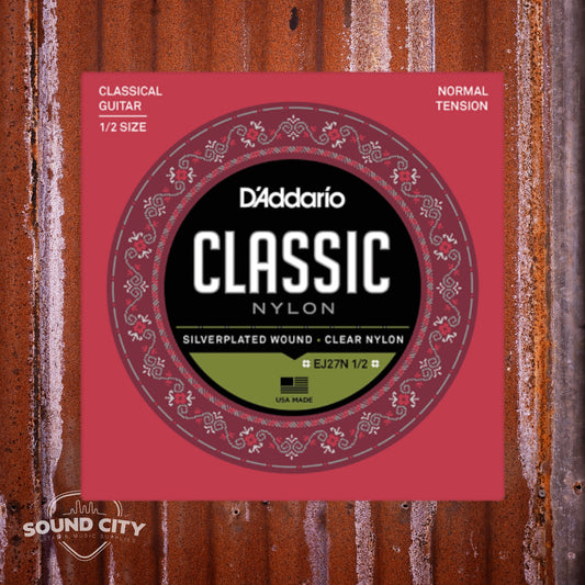 D'Addario EJ27N1/2 Normal Tension, 1/2 Size Student Nylon Klassieke Gitaarsnaren