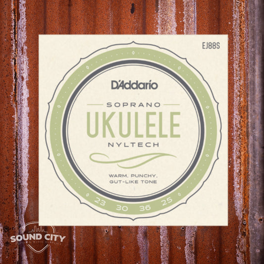 D'Addario EJ88S Soprano, Nyltech Ukelele snaren