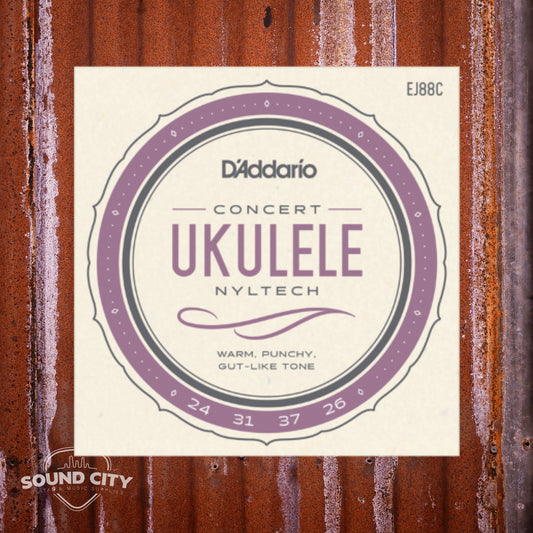 D'Addario EJ88C Concert, Nyltech Ukelele snaren