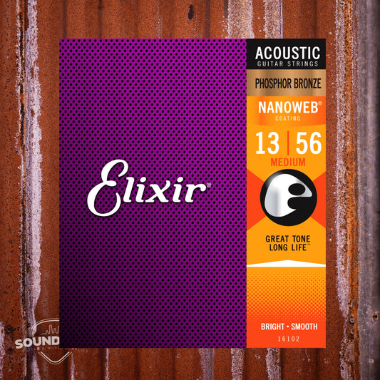 Elixir 16102 Acoustic Medium 13-56 snaren