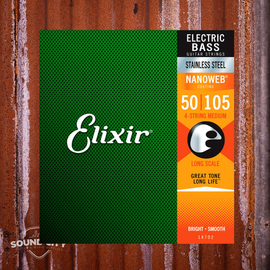 Elixir 14702 Medium Bass 50-105 snaren