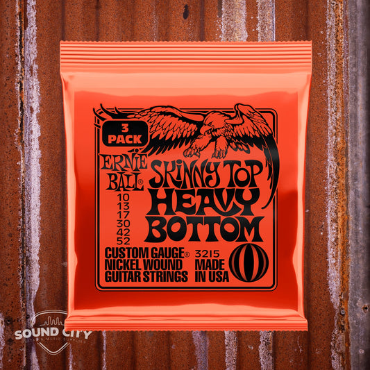 Ernie Ball 3215 Skinny Top Heavy Bottom 10-52 snaren (3 Pack)