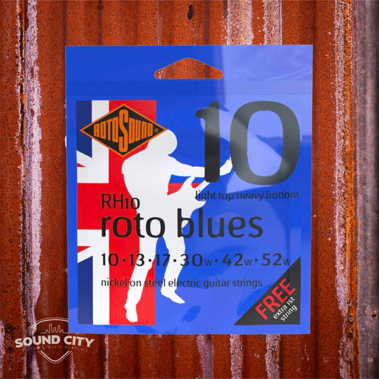 Rotosound RH10 Roto Blues string set electric nickel wound 10-52