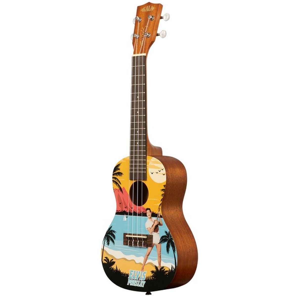 Kala Learn To Play Elvis Blue Hawaii Concert Ukulele Starter Kit