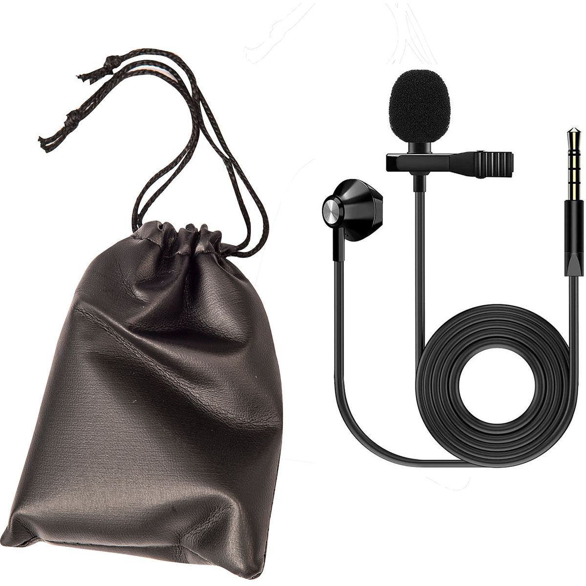 Kinsman Lavalier Microphone w/ Earphone - 3.5mm TRRS Jack