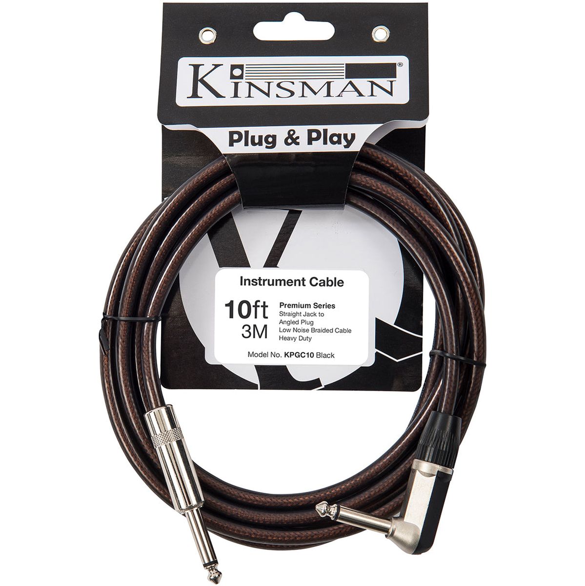 Kinsman Premium Braided Instrument Cable - 10FT