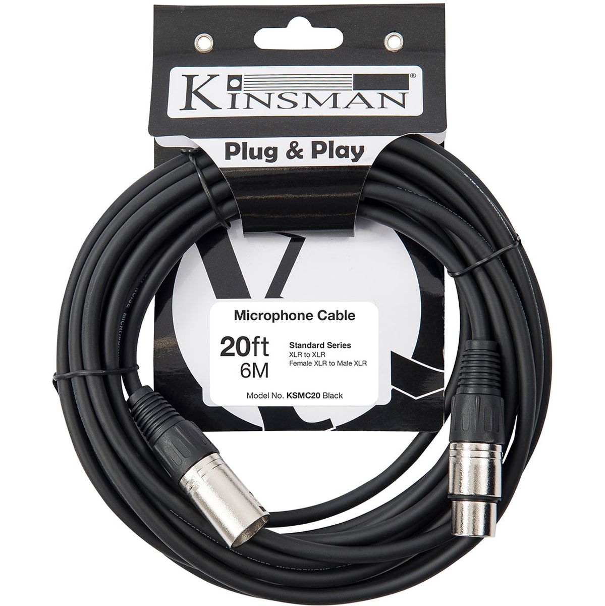 Kinsman Standard Microphone Cable - 20FT