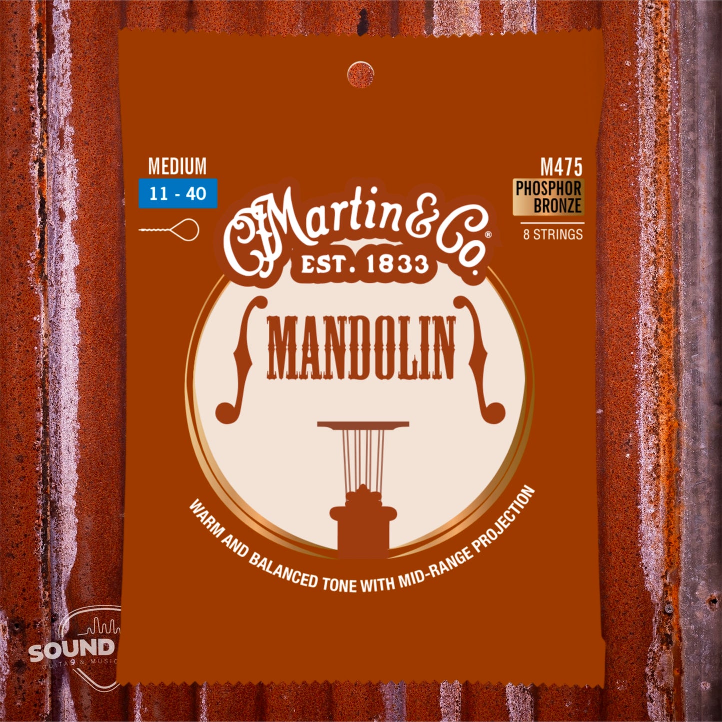 Martin M475 Mandolin Strings Phosphor Bronze