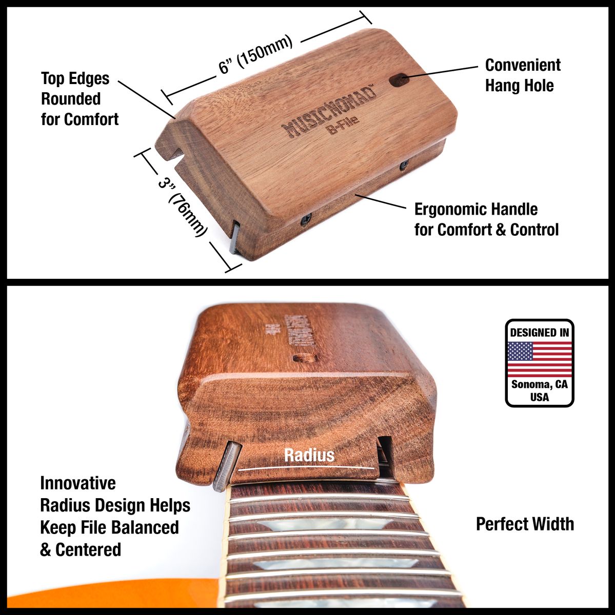 MusicNomad Fret Beveling File (B-File)