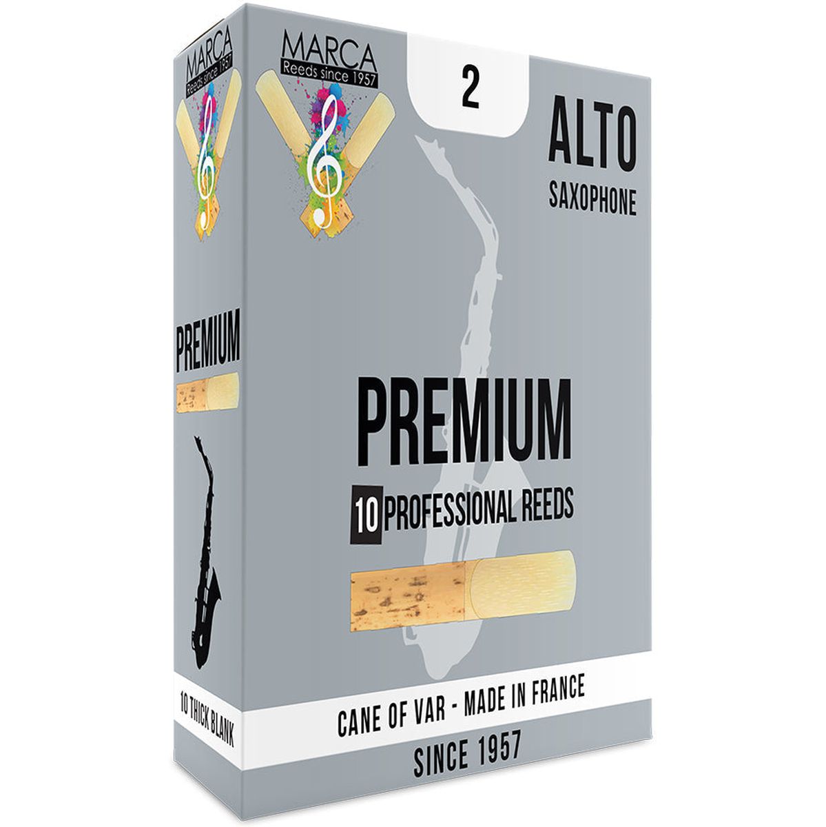 MARCA Reed Saxophone Alto Premium 2 - PK Of 10