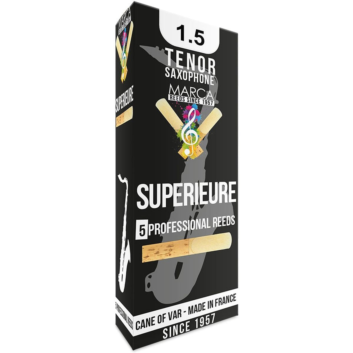 MARCA Reed Saxophone Tenor Superieure 1.5 - PK Of 5