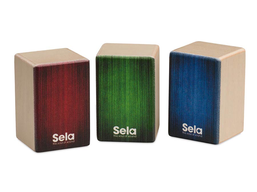 Sela 108 Mini Cajon Shaker Set (Soft, Medium, Hard)