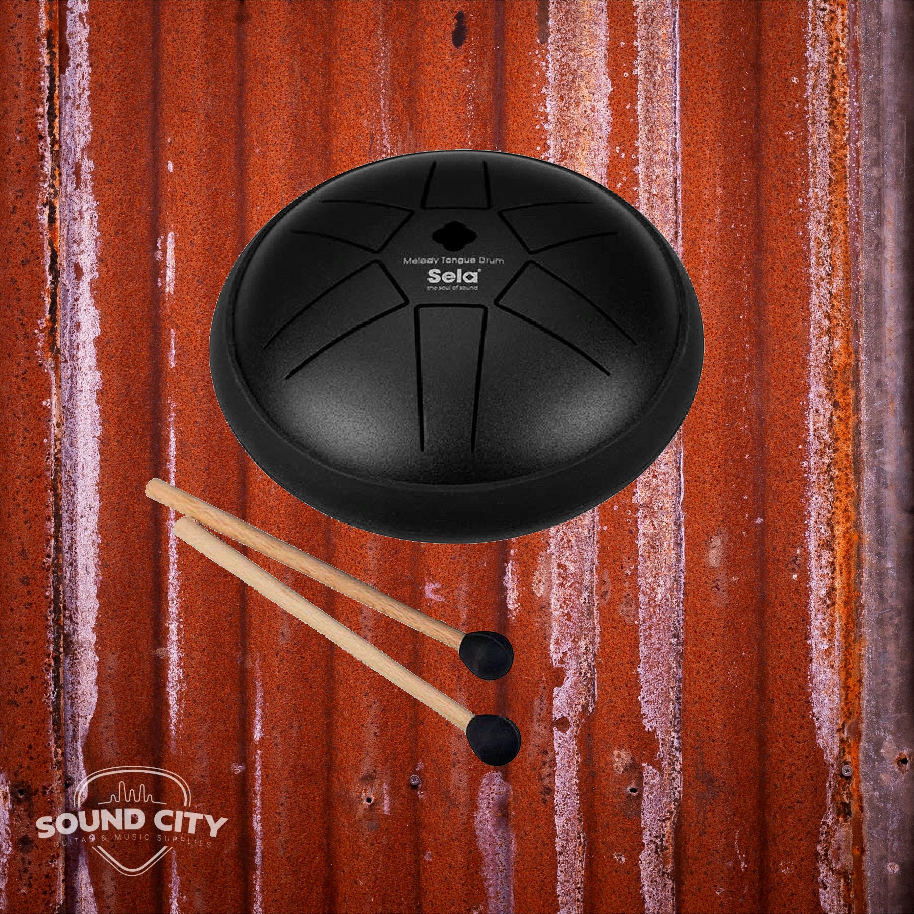 Sela 352 Tongue drum 5,5" C Major Pentatonic Black