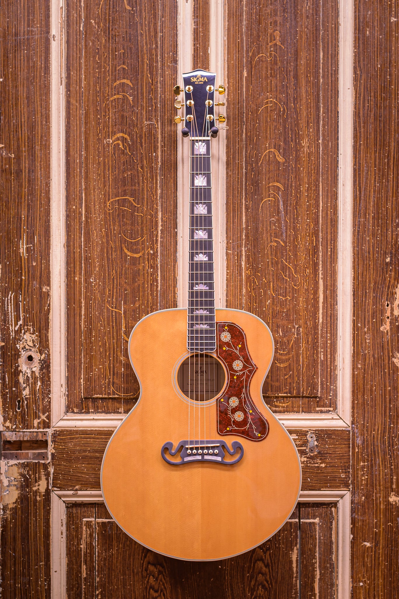 Sigma GJQA-SG200 Grand Jumbo Naturel Westerngitaar