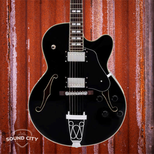 Sire Guitars H7F/BK Black Archtop Elektrische gitaar