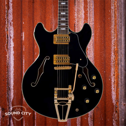 Sire Guitars H7T/BK Black + tremolo Elektrische gitaar