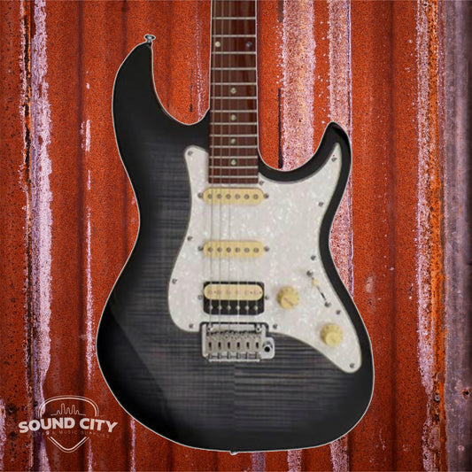 Sire Guitars S7FM/TBK Transparent Black Elektrische gitaar