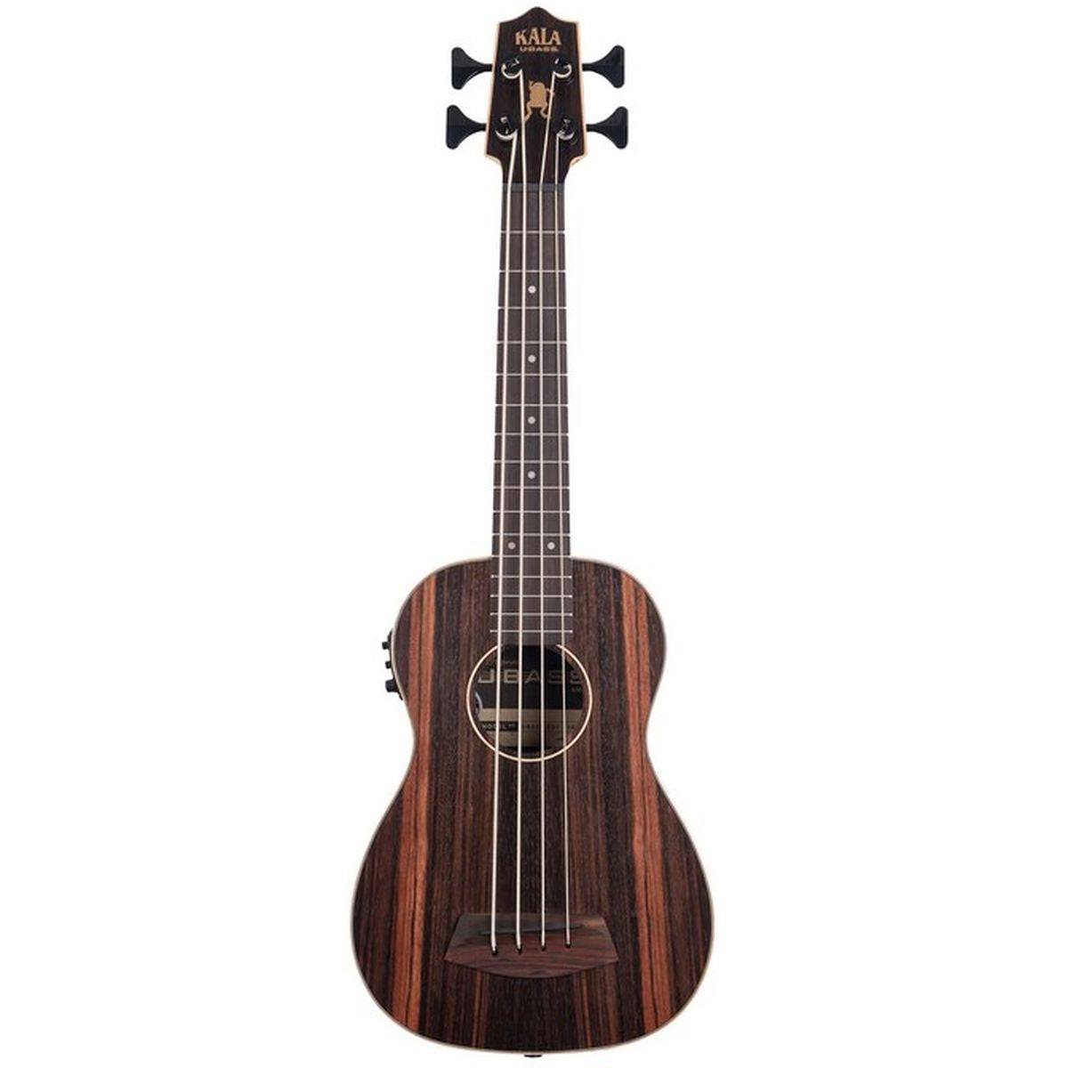 Kala Striped Ebony Fretted Acoustic-Electric U-BASS w/ Round Wounds