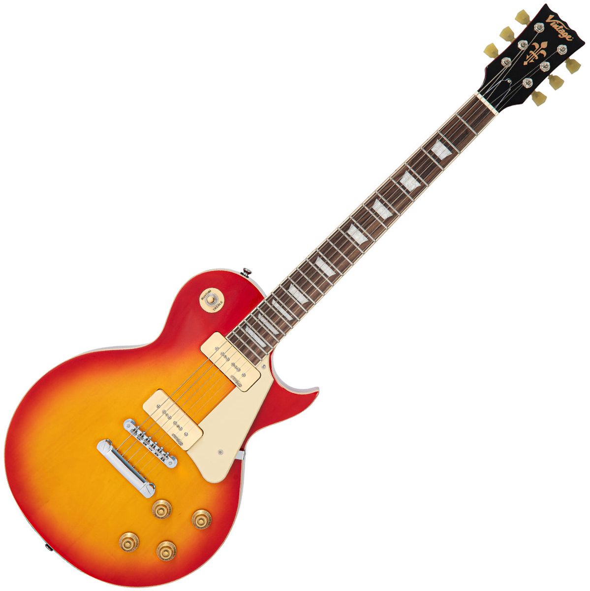 Vintage Electric Guitar-Twin Soapbar - Cherry Sunburst