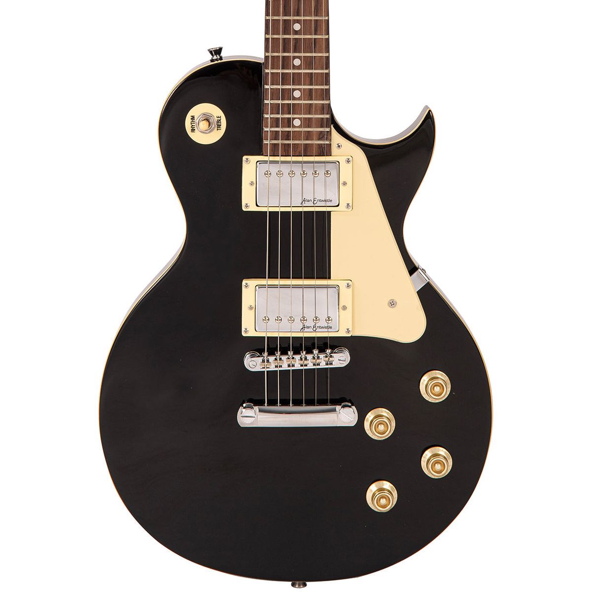 Vintage V10 Coaster Series Electric Guitar - Gloss Black