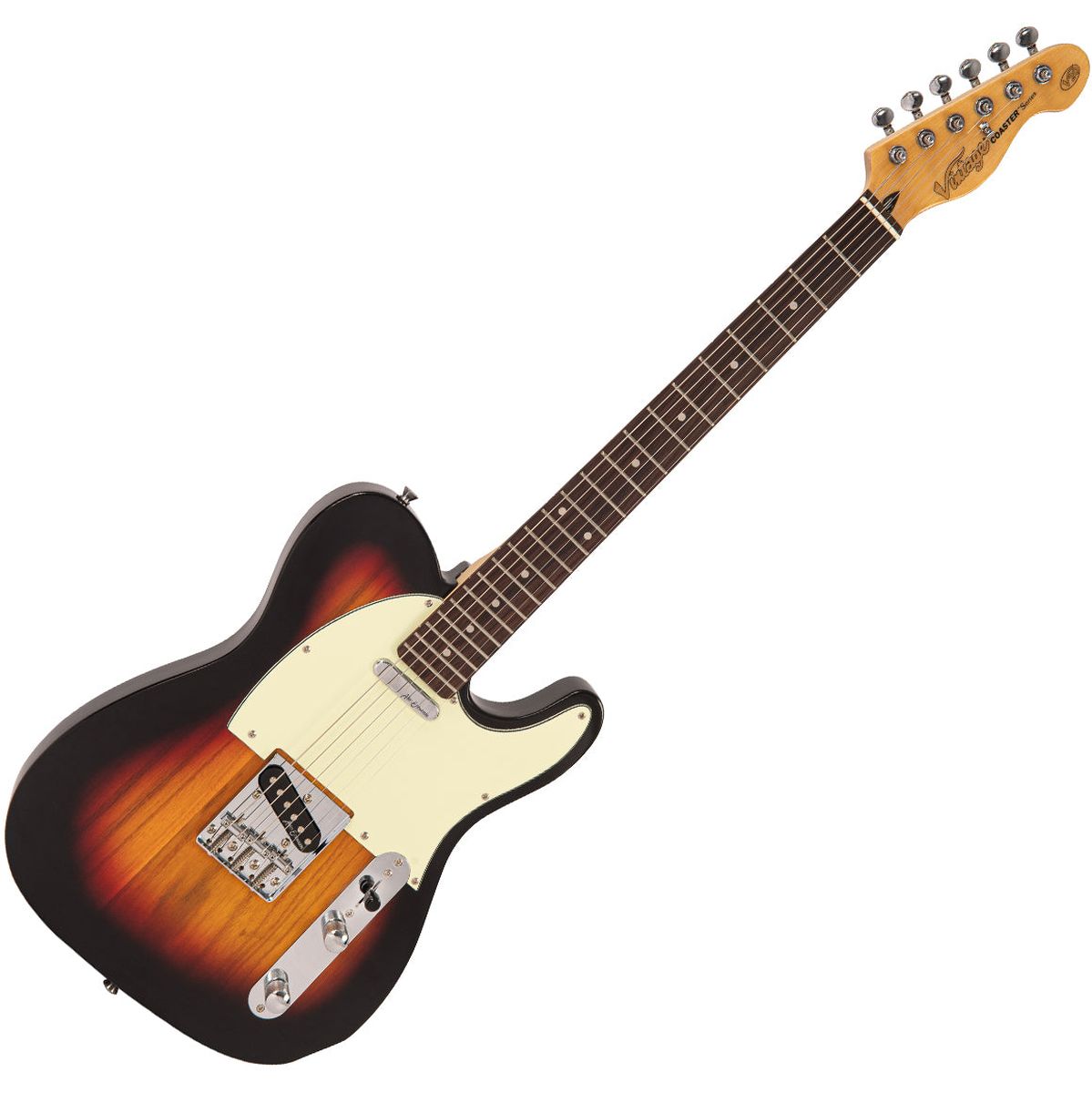 Vintage V20 Coaster Series Electric Guitar - 3 Tone Sunburst