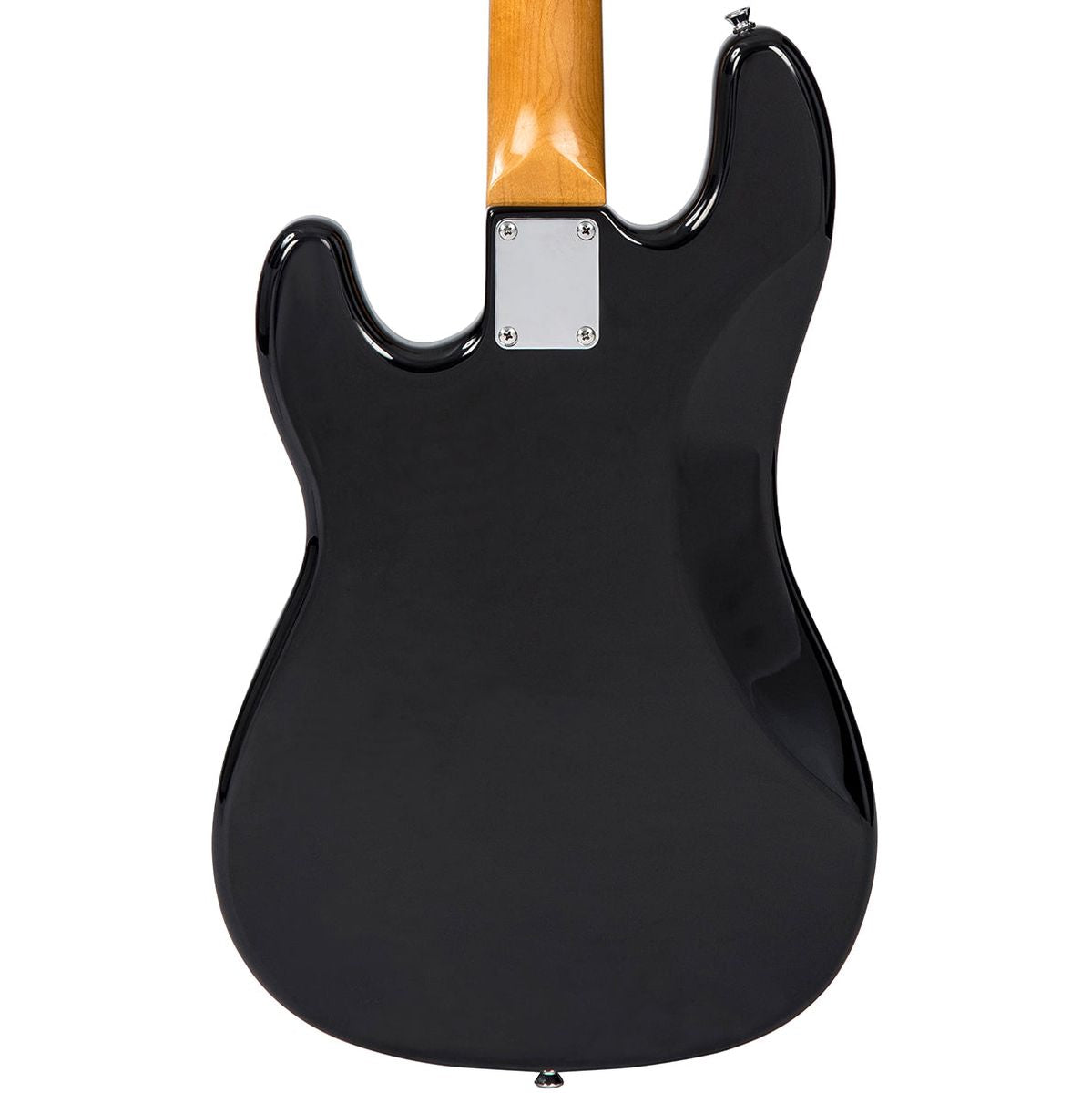 Vintage V4 Bass Guitar - Rocker Black