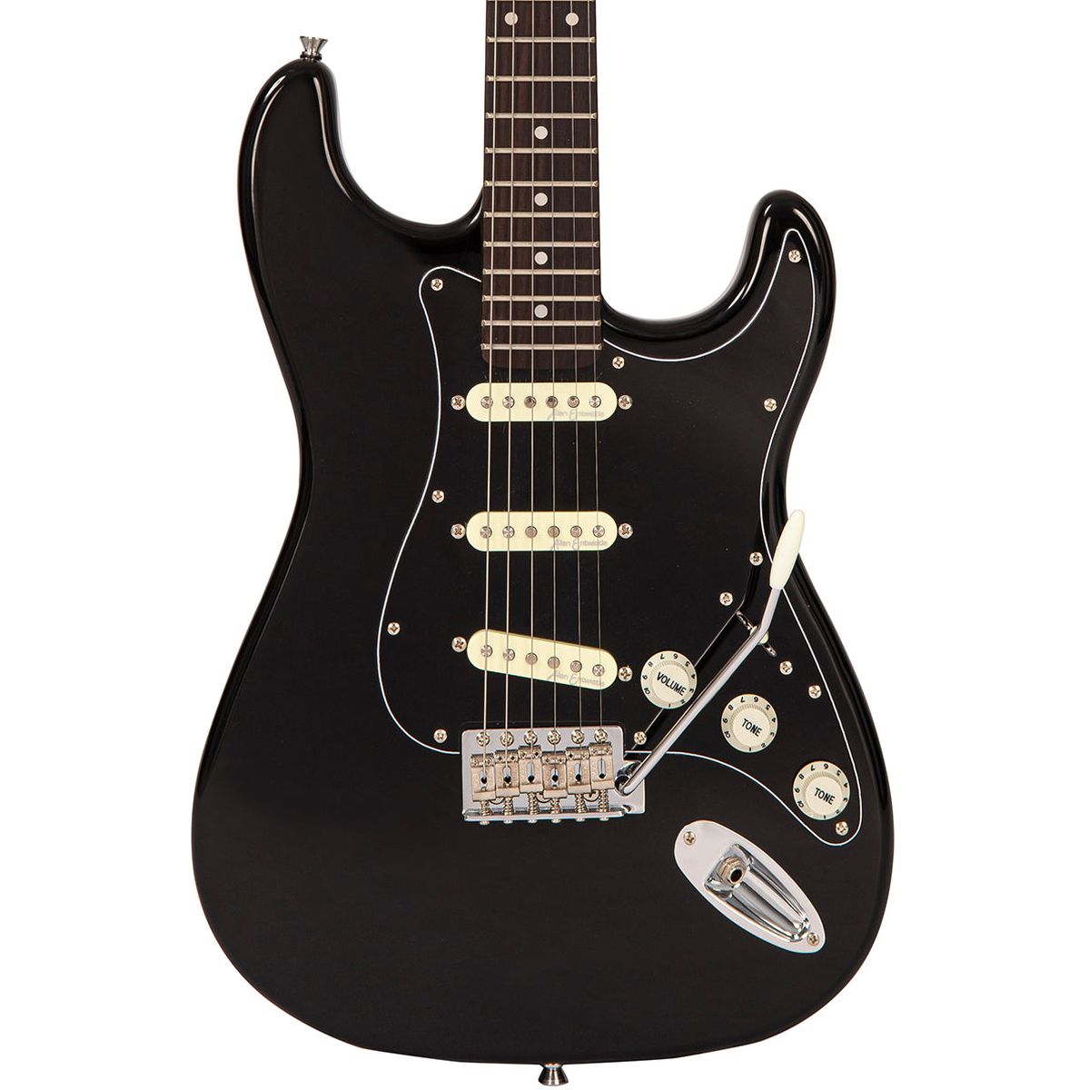 Vintage V60 Coaster Series Electric Guitar - Gloss Black