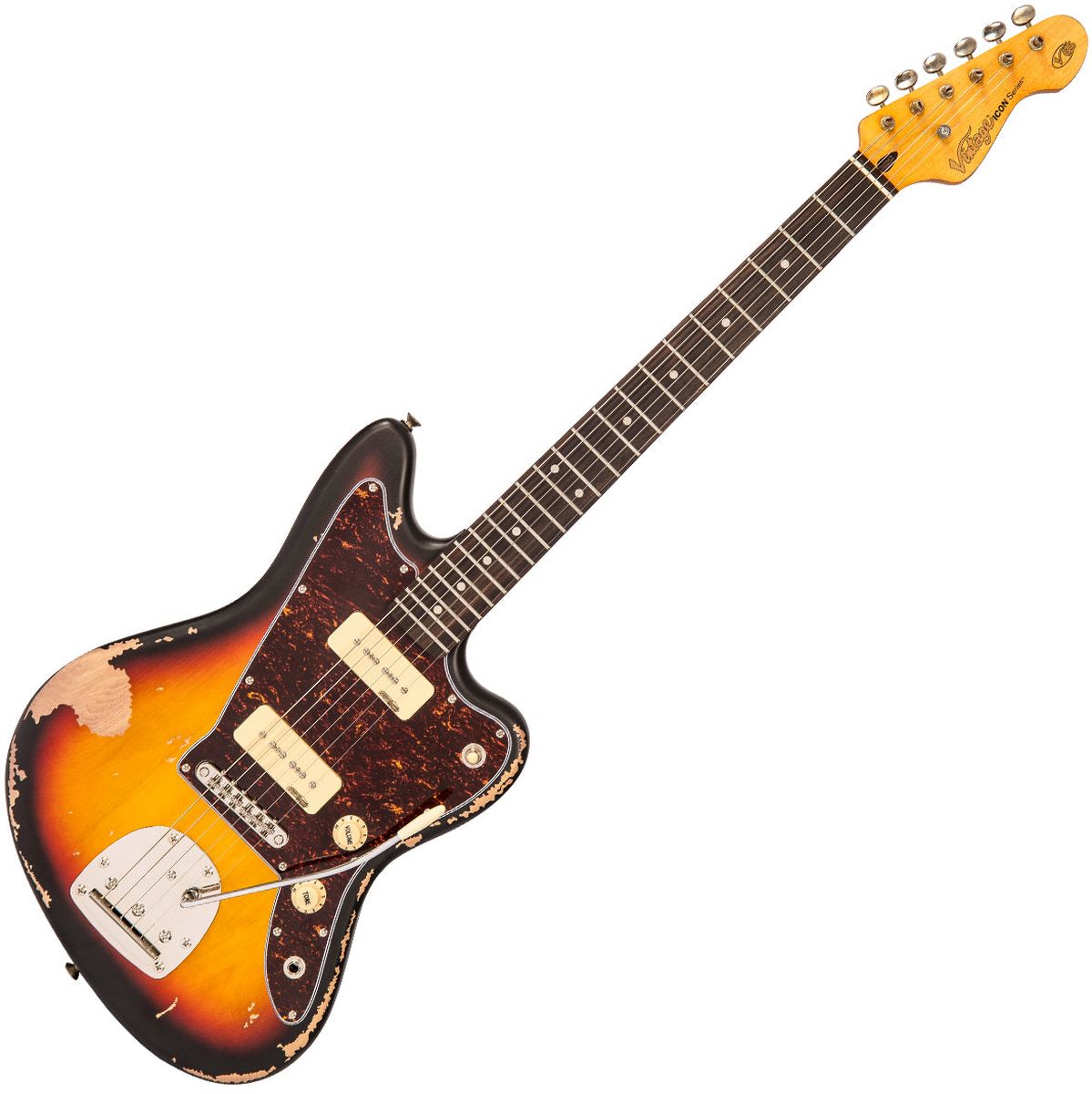 Vintage V65V Icon Electric Guitar - Tobacco Sunburst
