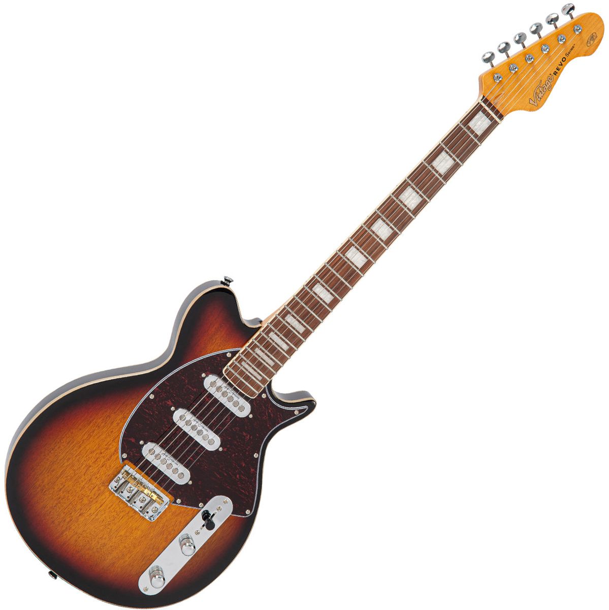 Vintage Revo Series Vision Guitar - Two Tone Sunburst