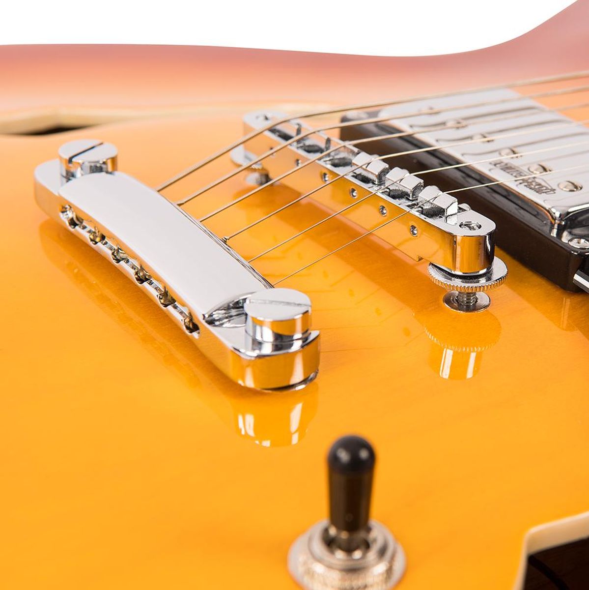 Vintage Semi-Acoustic Guitar - Honey Burst