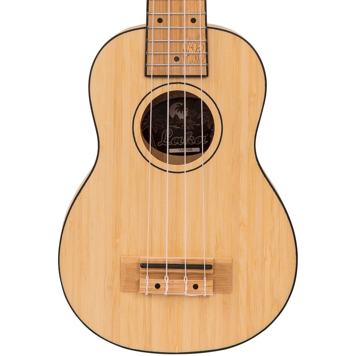 Laka Bamboo Series Ukulele &amp; Bag - Soprano