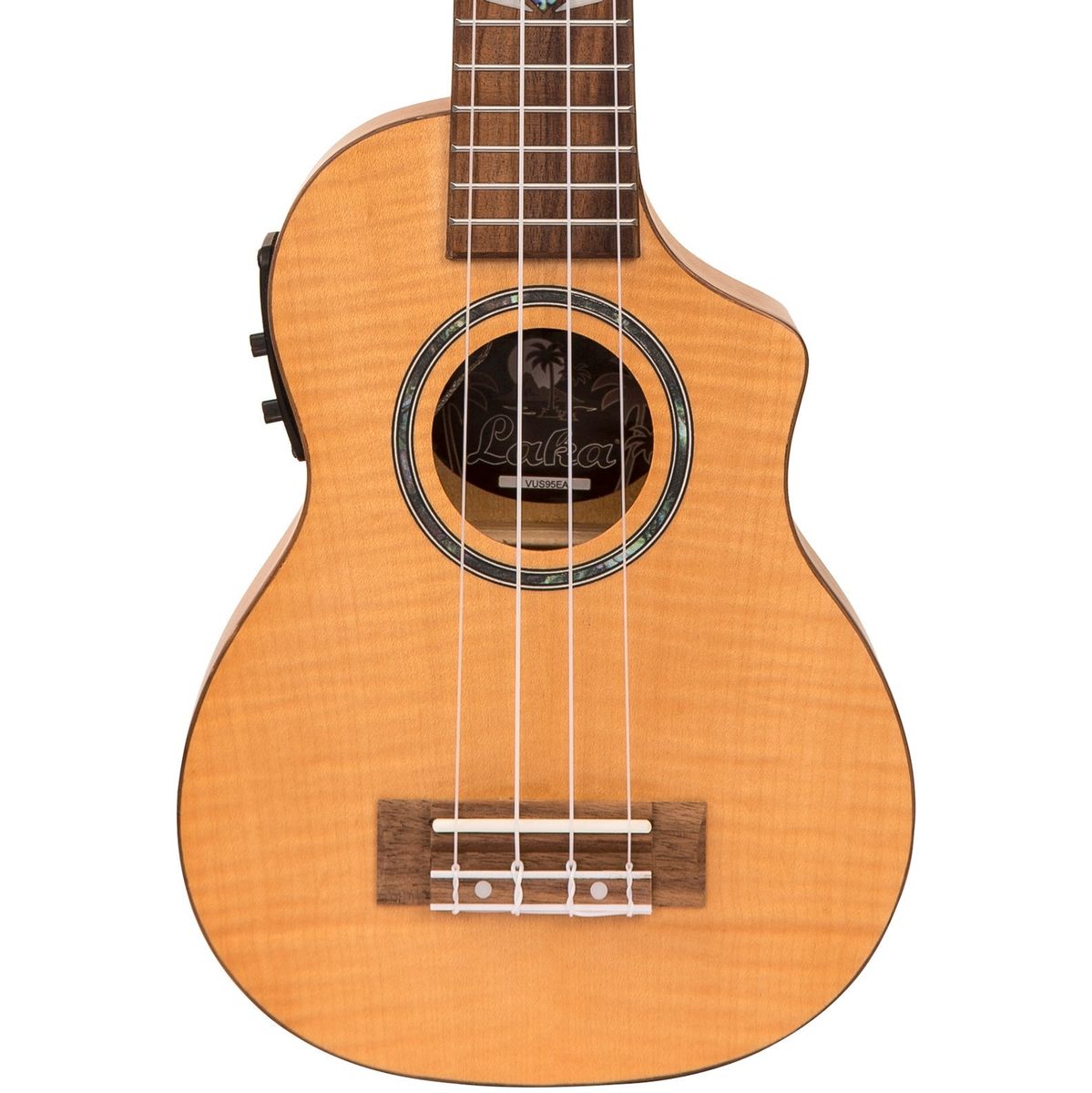 Laka Maple Series Electro Ukulele &amp; Bag - Soprano