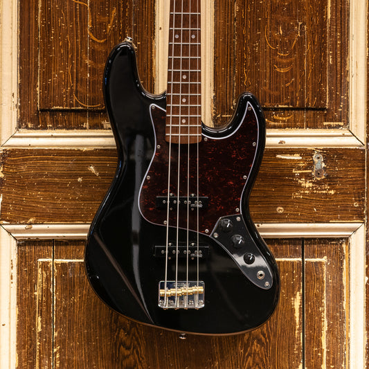 Vintage VJ74 Jazz Bass Gloss Black Basgitaar