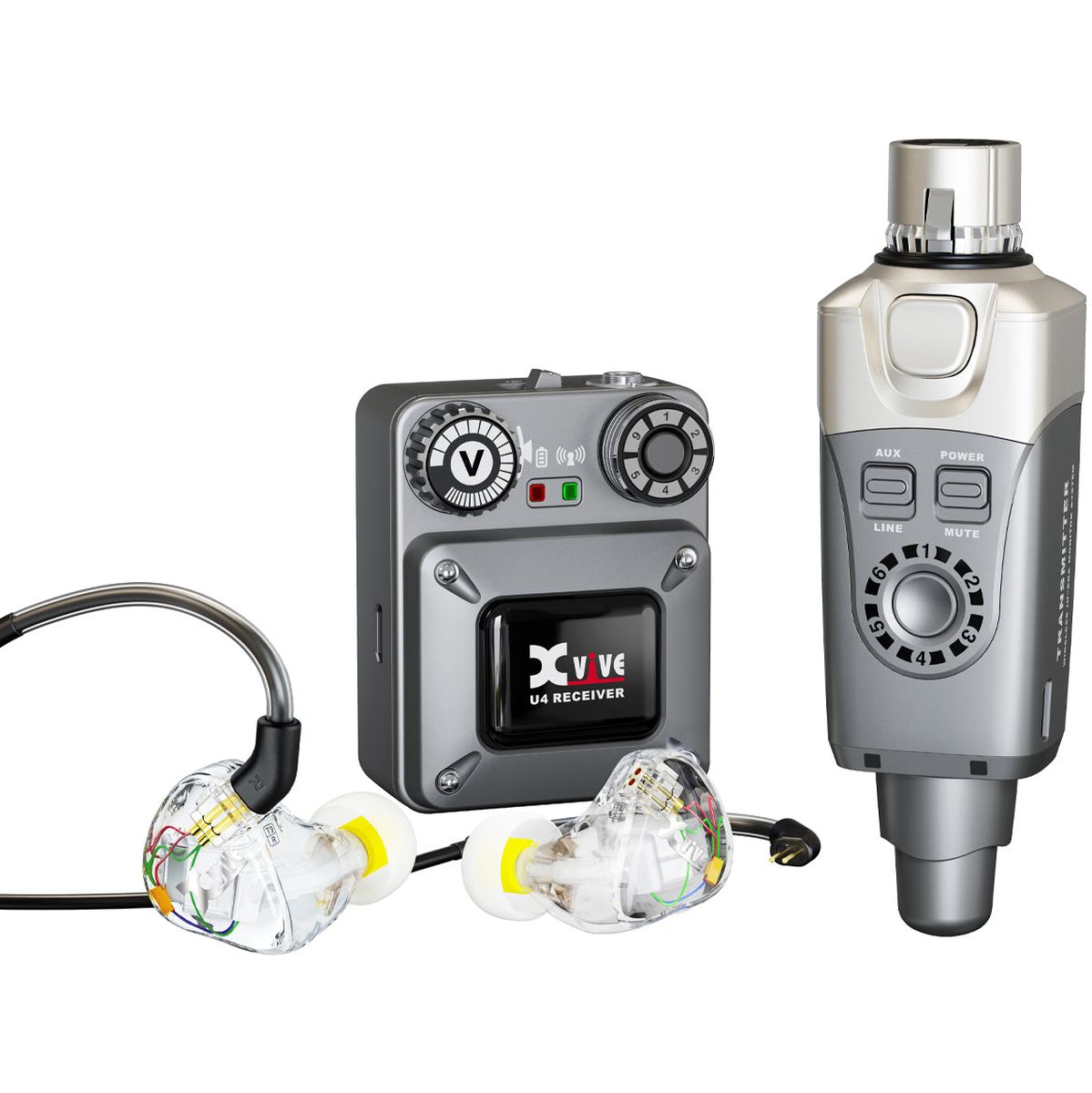 Xvive Wireless In Ear Monitor System Plus In Ear Montors &amp; Case