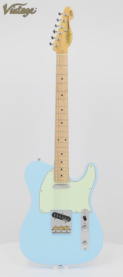 Vintage V75LB Laguna Blue V75 Elektrische Gitaar
