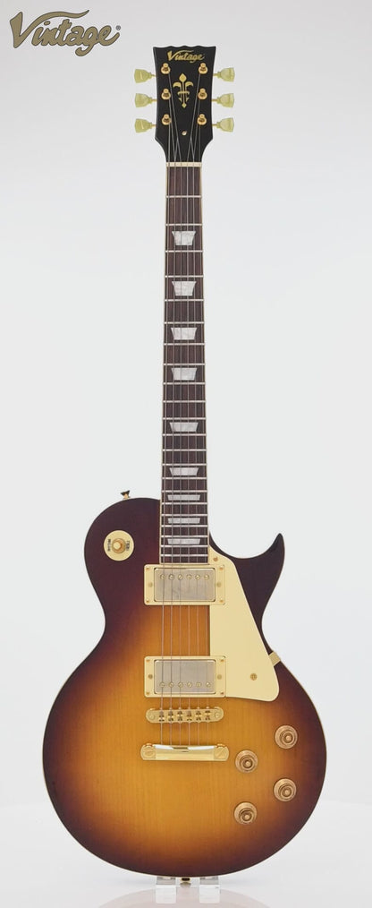 Vintage V100 Tobacco Sunburst Elektrische Gitaar