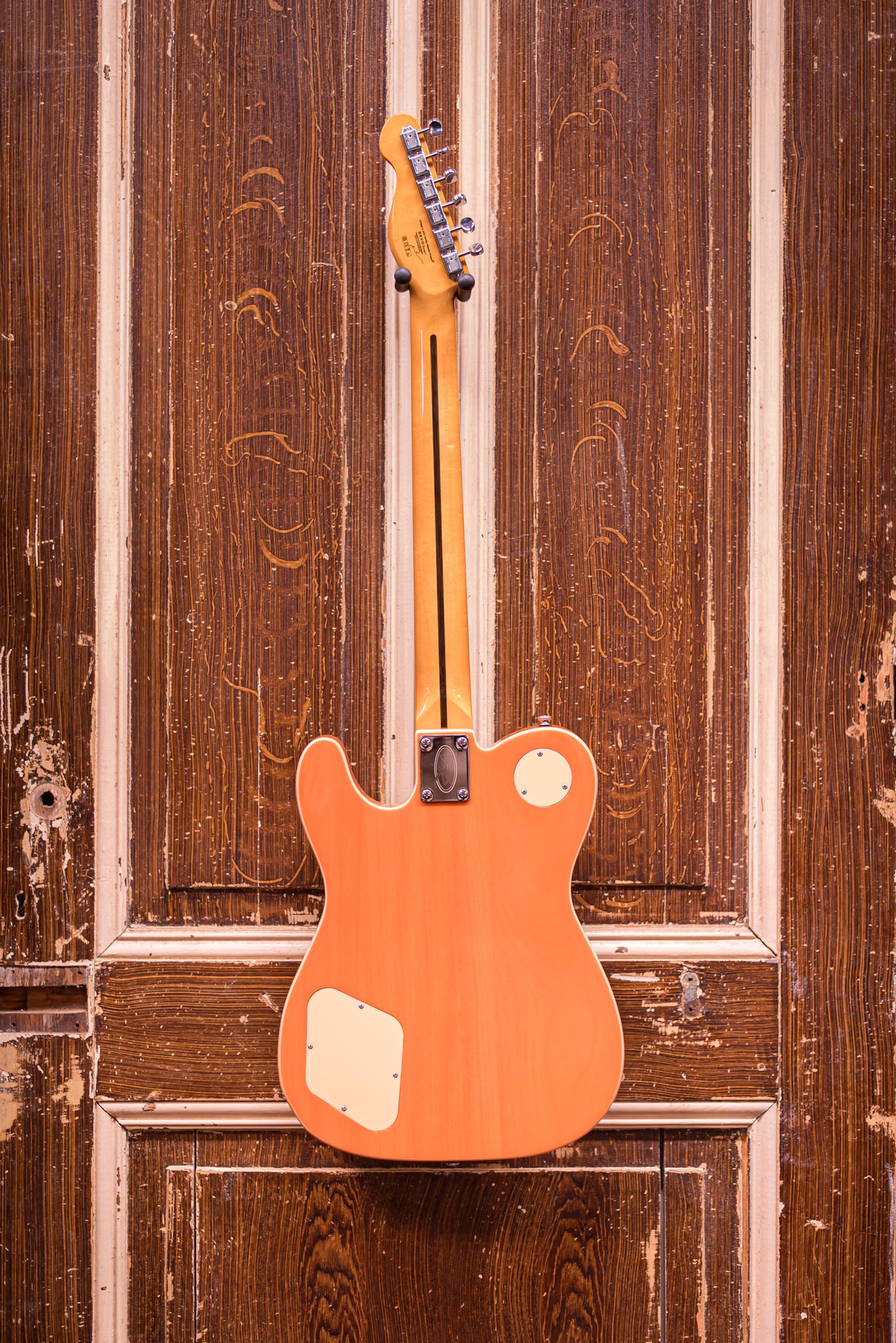 Vintage REVO Series 'Midline' Trans Orange Elektrische gitaar